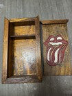 The Rolling Stones Vintage Handmade Hand Painted Wooden Box Ultra Rare     