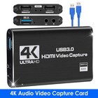 4k Audio Video Capture Card  Usb 3 0 Hdmi Video Capture Device Full Hd Recording