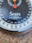 Vintage Sears Switzerland 7 Jewel 1 10th Shock Resistant Stopwatch 