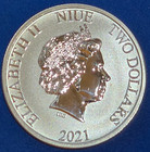 2021 Niue Star Wars Millennium Falcon 1 Oz  999 Fine Silver Coin