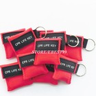 100pcs Keychian Cpr Face Sheild Cpr Mask For First Aid Training Red