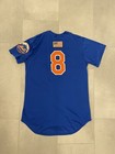 1999 New York Mets Minor League  milb  Game Worn Jersey - Ais -  8 - Size 42