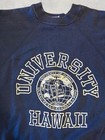Vintage 70s University Of Hawaii Sweatshirt Large Artex Usa Navy 1970s Size L
