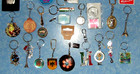 Lot Of 35 Vintage To New World Travel Souvenir Keychains Key Ring Collection