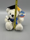First   Main Grad Cubby White Teddy Bear Plush 7    Stuffed Animal Graduate