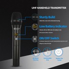 Pro Audio Uhf Wireless Microphone System 4 Channel 4 Handheld Metal Dynamic Mic
