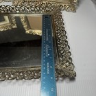 Vintage Mirror Dresser Tray Vanity Mirror Tray Gold Filigree W matching Frames