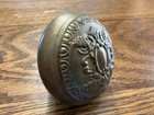 Vintage Antique Brass Door Knob Ornate Design Hardware Furniture C  1900   s Nice