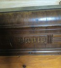 Antique Davis Wooden Coffin Case For Sewing Machine 