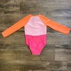 Cat   Jack Toddler Girls Size 3t Rash Guard One-piece Swimsuit Half Zip New