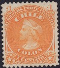 Chile 1867 Columbus 15-19 Mint Mng