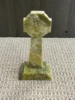 Vintage  Statue Celtic Cross Connemara Marble Green Ireland Irish Christian