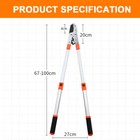 41in Telescopic Ratchet Loppers Extendable Anvil Branch Cutter Pruner Trimmer