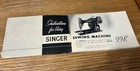 Vtg 1953 Singer Electric Sewing Machine Model 99k Manual Instruction Book