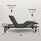 King Size Adjustable Bed Base Frame Head   Foot Incline Quiet Motor 4 Ports Usb