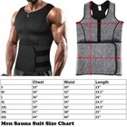 Men Sauna Thermo Sweat Waist Trainer Tank Top Vest Suit Body Shaper Belt Corset