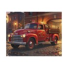 Vintage 1949 Chevy Fire Truck Puzzle   Retro Fire Engine Jigsaw   520 Pieces