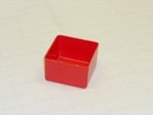 64 Red Plastic Toolbox Organizer - 3 X 3 X 2 Inch Deep  actual Depth 1-3 4  Bins