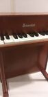 Antique Schoenhut With Stool Wooden  Toy Piano 20    Height Chromatic Tune Rare