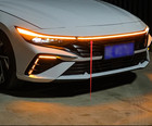 Led Front Hood Bumper Center Grill Lamp Light W turn For Elantra 2024-2025