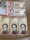 Banco Central De Venezuela Lot Of 9 Bolivares Notes