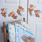 Teddy Bear Fairies Butterflies Daisy Kingdom 25 Wallies Cutouts Stickers Decals 