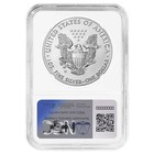 2017-w Burnished  1 American Silver Eagle Ngc Ms69 Brown Label