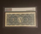 Rare 1912 Dominion Of Canada  5 Banknote    The Famous  train Note   Pmg Graded 