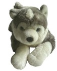Rare Animal Alley Large Husky Puppy Dog Gray White Toys R Us 25  Wolf And Puppy