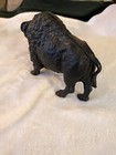 Antique Vintage Cast Iron Buffalo Bison Coin Bank   Still Bank