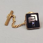 Vintage Tie Tack Allis Chalmers 10 Year Loyal Service Pin 1 10 10k Sapphire 1 9g