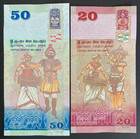 Sri Lanka 50   20 Rupees 2021 Banknote World Paper Money Unc Currency Bill Note