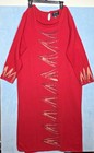 Ashro Red Tunic And Pant Set Size Xl African Modest Plus Art To Wear Laganlook  