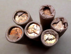 1962   original Bank Wrapped    Uncirculated Lincoln Cent Roll - Obw Penny s - -