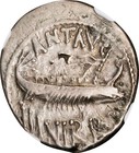 Marc Antony 32-31 Bc Roman Empire Leg Vii Cleopatra Legion Denarius Coin Ngc Chf