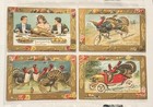 Set Of 12 Vintage Thanksgiving Holiday Postcards Children Turkeys Pre-owned 