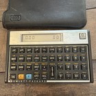 Vtg Hewlett Packard Hp-11c Scientific Calculator W  Leather Case Works New Batt