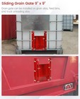 Sliding Grain Gate 9 x9   Heavy Duty Steel Ibc Tote Grain Bin Slide Gate