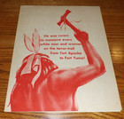 Fort Yuma   1955   Peter Graves - Joan Vohs - Large 10 1 2  X 16  Flyer - Nice  