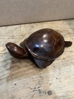 Turtle Wooden Wood Statue Figure Figurine Carved Art Nature Natural Brown Animal