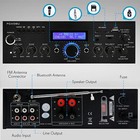 Pyle Home 200 Watt Am fm Aux usb Bluetooth Stereo Amplifier System  open Box 
