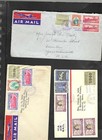 Guatemala-covers-1940 Ish-airs-lot Of 8-franking  -cancels  -f-vf- 111