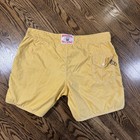 Vtg Birdwell Beach Britches 310 Board Shorts Swim Trunks Usa Yellow 6  Mens 41