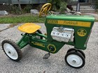 Vintage Parkleigh Diesel Pedal Tractor 2 Ton Trac Ball Bearing All Original Rare