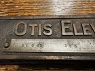 Antique Otis Elevator Controller Upright Mounting Plaque Brass Plate Cast Iron
