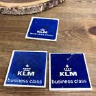 3 Coasters Klm Airlines Business Class Vintage Delft Porcelain Tile 3  X 3 
