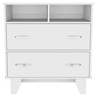 Double Drawer Dresser Arabi  Bedroom  White