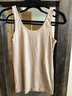 Ellen Tracy Essentials Beige Camisole Tank Top Women   s M Nylon spandex