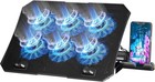 Laptop Cooling Pad For 12-15 6 Inch  6 Cooler Fans With Blue Lights  Laptop C   