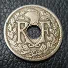 1922 France 25 Centimes Coin